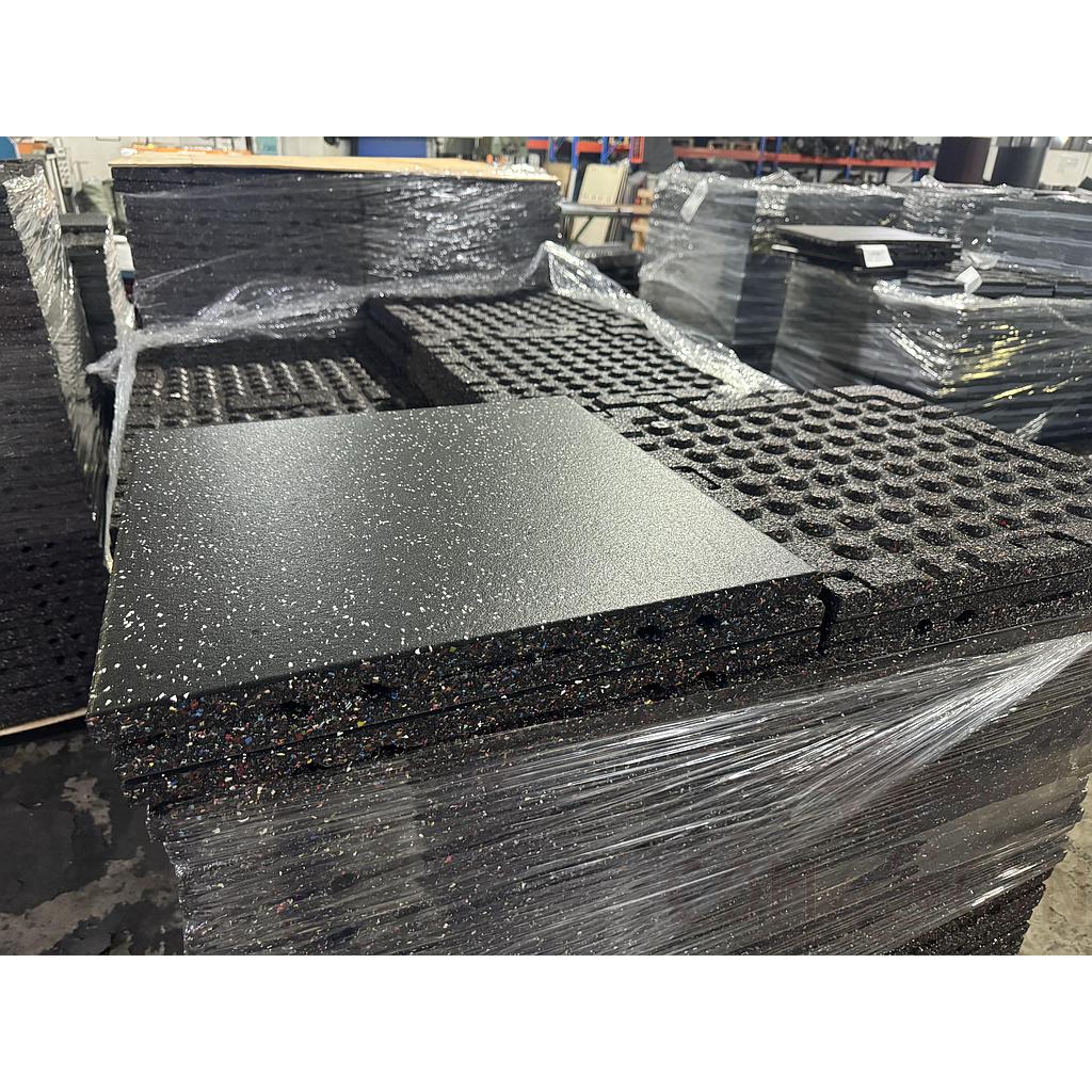Indoor Rubber Floor Mat, Snap Connection, 50*50*T1.5cm