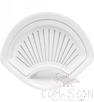 13.8" Scalloped Dumpling Plate, White, Mf, 350*270*51mm