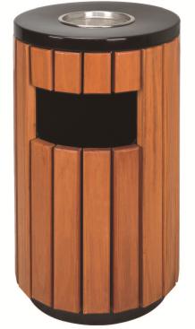 Outdoor Trash Can, Wooden, Φ400 * H800mm product image