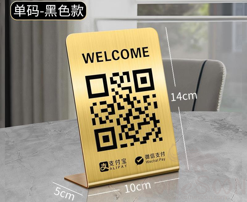 Sign, SUS201, L10*W5*H14cm, Uv Printing