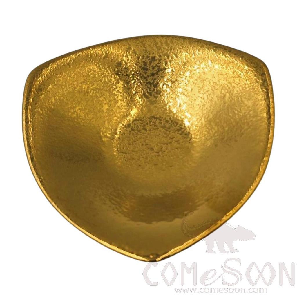 Gold-Plating 6" Triangular Shallow Plate