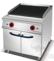 Gas Lava Rock Grill with Cabinet, Dimension:l700*W750*H920mm, Power Supply:14.4kw