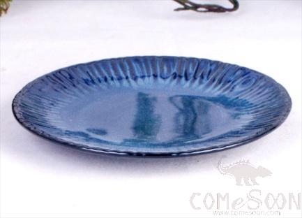 Blue Glaze 7.25" Chai Bone Plate