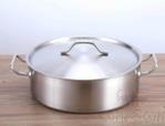 03 Straight Side Hot Pot (Strainer)+ Single Bottom Steel Lid, 201 Ss, Ø32cm product image
