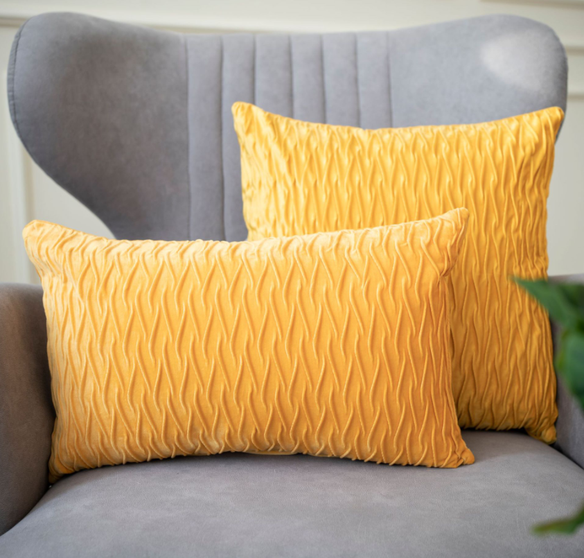 Cushion with Core-Yellow(45*45cm)