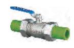 Ball valve-green DN20