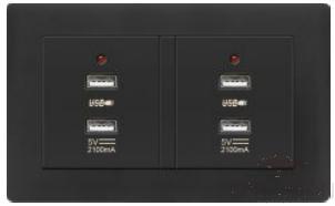 4 USB sockets