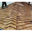 Wooden Roofing, Red Cedar, L40 * W14.7 * H (0.25-1.5) cm, Shingle Wood