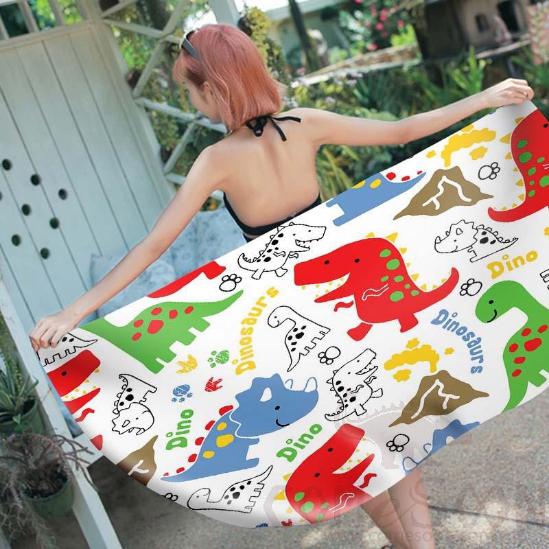 Cartoon Beach Towel, Microfiber, 150*70cm