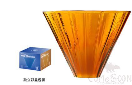 Glass Coffee Filter Strainer Brown