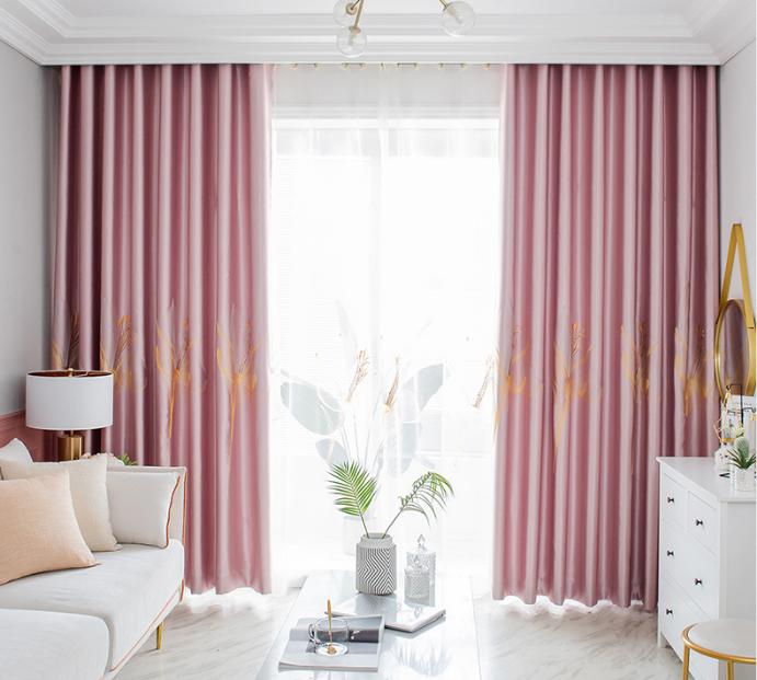 Brocade Embroidered Curtain Fabric