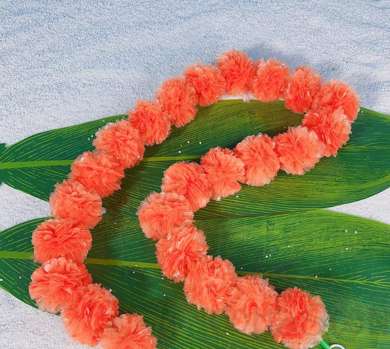 Simulation Flower String, Orange, L150cm