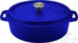 Blue Oval Enamel Pot, Cast Iron, 31*23*H10cm