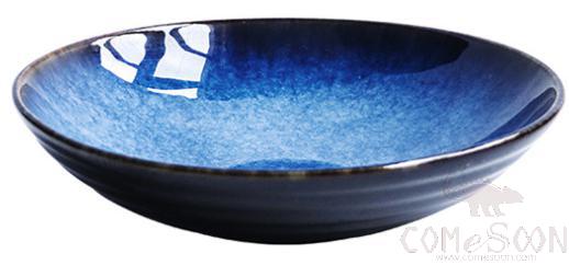 Cat's Eye  Dark Blue 9" Bowl