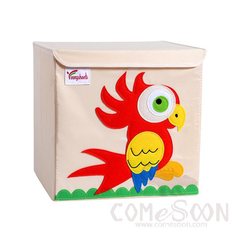 Linen Storage Basket-33*33*33cm, Waterproof Coating Canvas Linen+ Mdf Insert