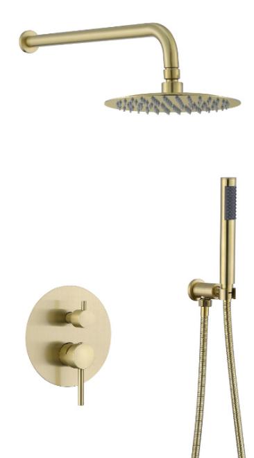 Hidden shower brass