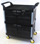 Large Three Floor Trolley (with Door), 104*51*96cm