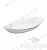 10″ Boat Shaped Plate, White, Mf, 258*127*48mm product image