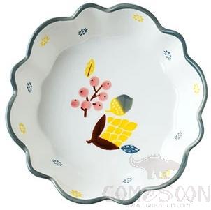 6" Flower Bowl-Pine Nut (Grey)