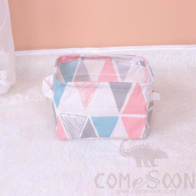 Linen Storage Laundry Basket-L21*W17*H13 cm