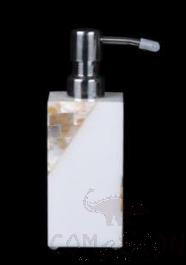 T1-Three-Role Shell Emulsion Bottle, Resin+ Shell, 60*60*120/174 mm product image