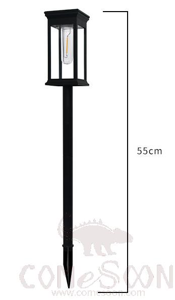 Solar Lawn Lamp, L55cm