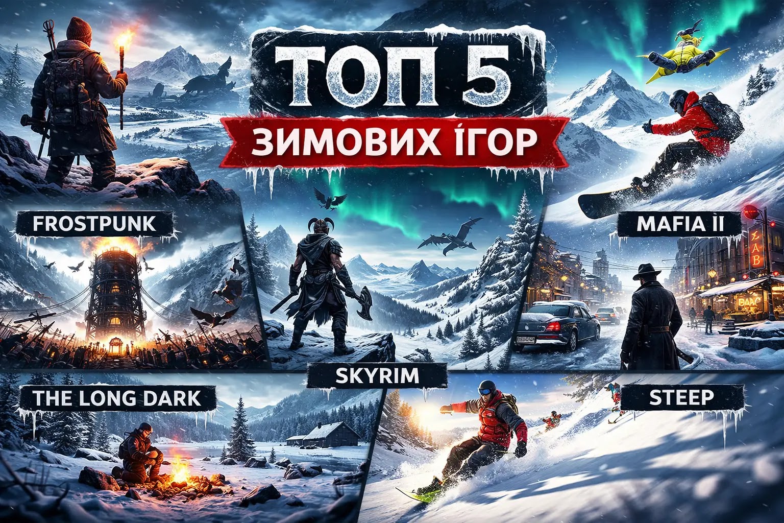 ТОП-5 ігор з найкращою зимовою атмосферою, де зима — повноцінний герой