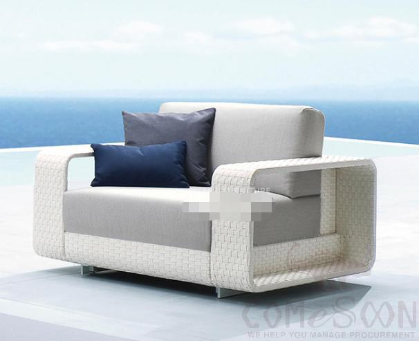 Outdoor Rattan Sofa, High Density Sponge, 100*102*78cm product image