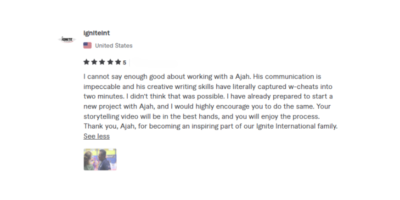 Visual Testimonial Frame