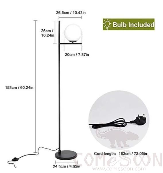 Floor Lamp, Size: 26.5 *20*153cm, E27/6w