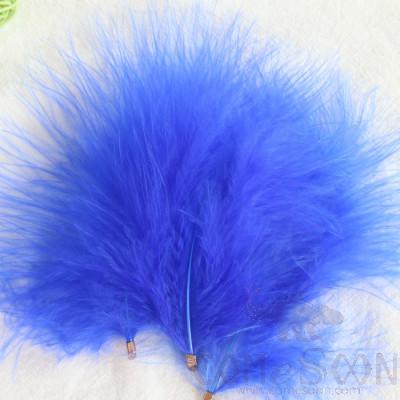 Full Velvet Turkey Feathers with Clip Fasteners, Ø10-12 cm