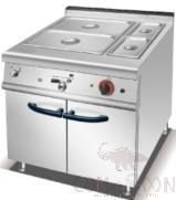 Electric Bain Marie with Cabinet, Dimension:l700*W750*H920mm, Power Supply:5kw