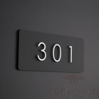 Door Number, Acrylic, Simple Model Horizontal,
17*8cm
