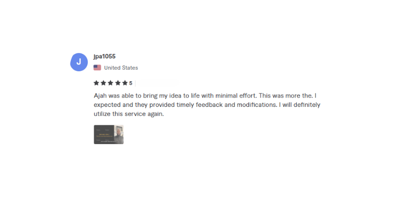 Visual Testimonial Frame