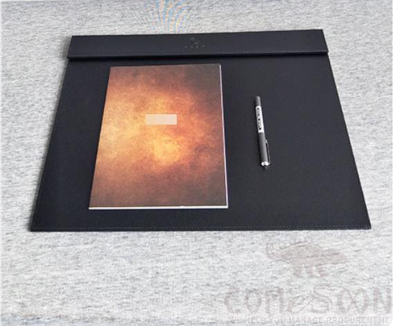 Desk Blotter, Black Pu Leather, 600*450*75mm
