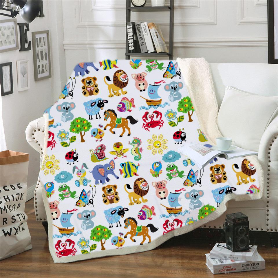 Cartoon Blanket, Crystal Velvet, 150*130cm