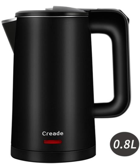 0.8L Electric Kettles with Double Layer Suit, Stainless Steel+ ABS Engineering Plastics product image