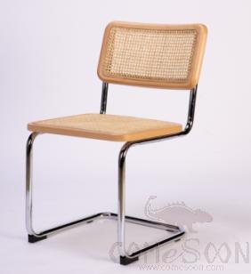 Chair, Galvanized Steel Frame+ Beech Wood Frame, 480*540* 825 mm