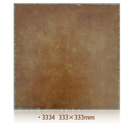 Antique Bathroom Floor Tile 333x333mm Brown Color