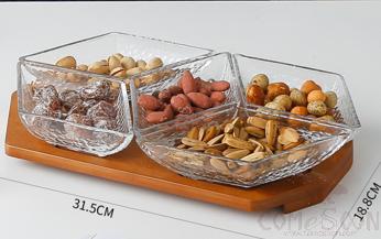 Glass Snack Plate