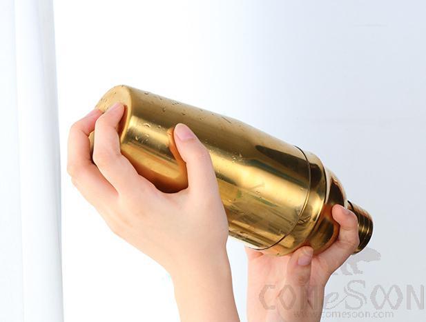 Cocktail Shaker, Gold, 750ML