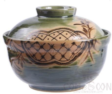 Weave Pineapple Flower Small Cover Bowl, 12*9cm, 300ML