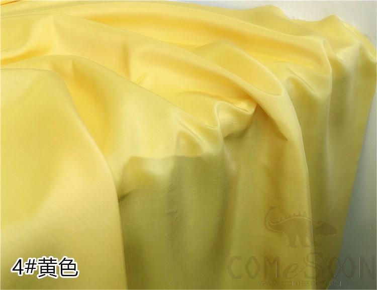 Fabric Rolls, 30% Mulberry Silk+ 20% Polyester+ 50% Rayon, 140cm, Yellow