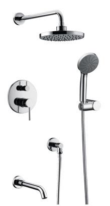 Hidden shower brass