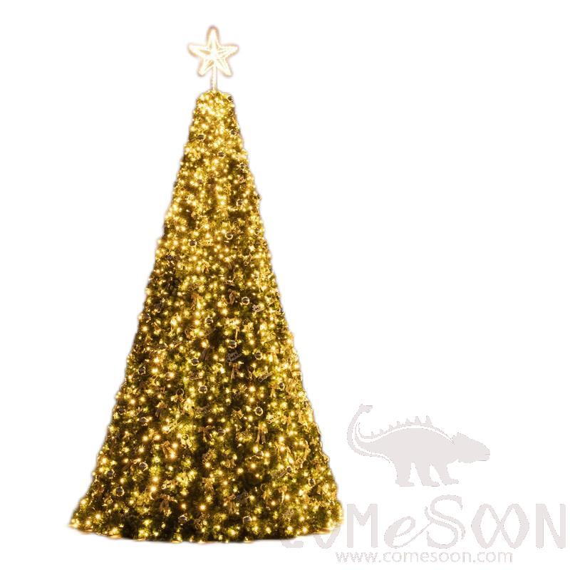 Christmas Trees, 6 Meters, Yellow, Outdoor and Indoor Can Be Used