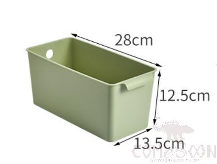 Storage Tray Green-L28*W13.5*H12.5 cm, PP