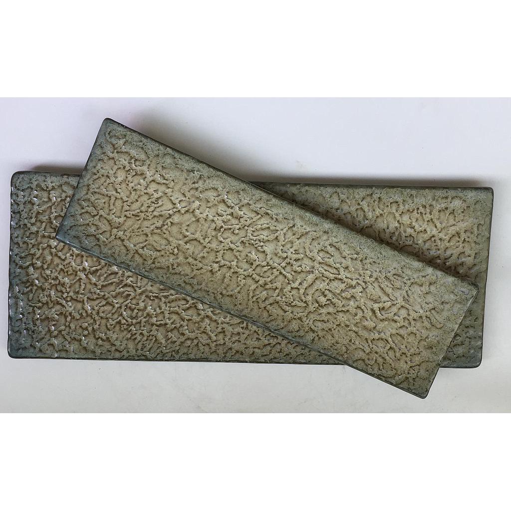 Chinese Pottery Series-Rectangular Plate 13"