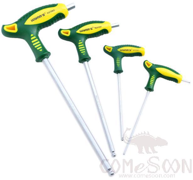 T-Type Ball Head Hex Wrench 8mm, Chrome Vanadium Steel+ PP & Tpr Plastic Handle product image