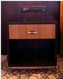 Bedside Table, Ebony, W51.5*D50*H61.5cm