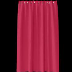 Monochrome Cloth Shower Curtain-Burgun-Red, Polyester, L180* W180cm